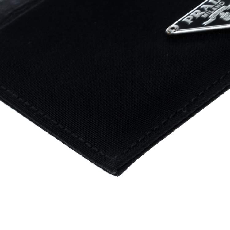 Pre Owned Prada Black Nylon Card Case 