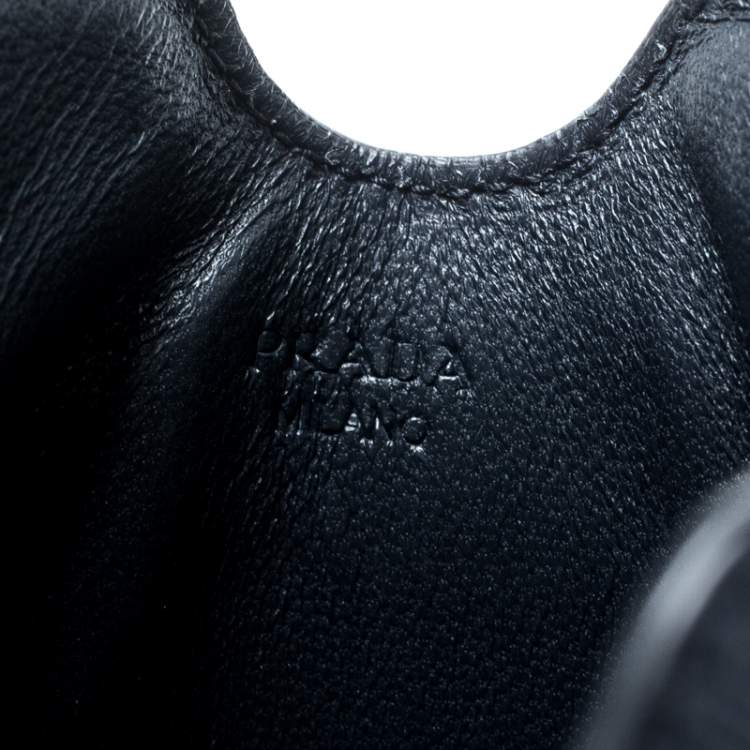 Pre Owned Prada Navvy Blue Saffiano Lux Leather iPad Case