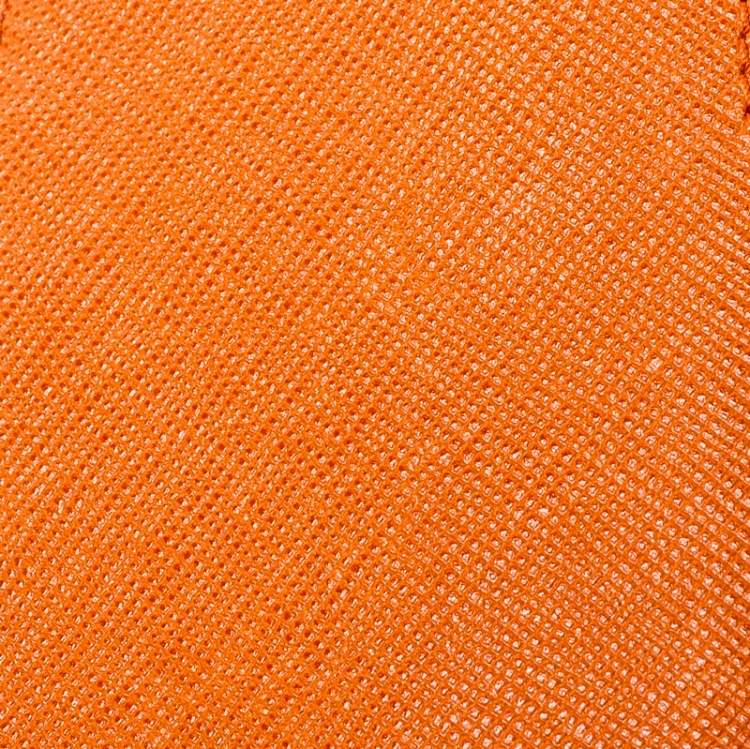 Pre Owned Prada Orange Saffiano Lux iPhone Cover 