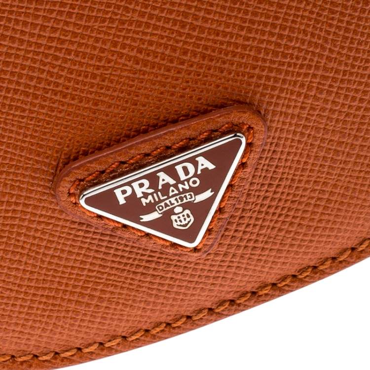 Pre Owned Prada Orange Saffiano Lux iPhone Cover 