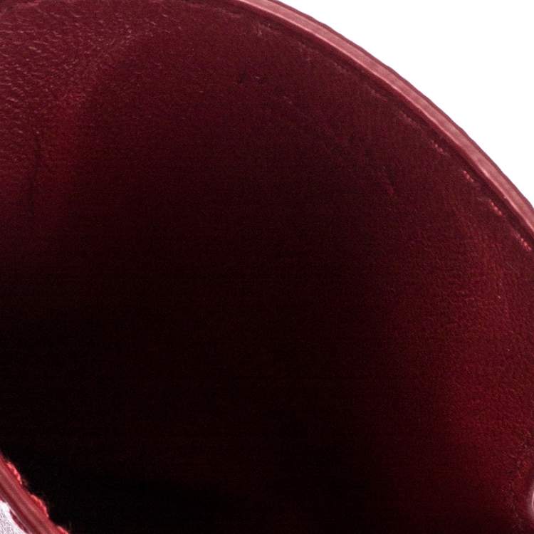 Pre Owned Prada Red Saffiano Leather iPhone Case