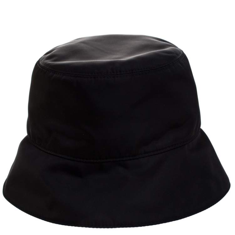 Prada Black Nylon Classic Bucket Hat M Prada | TLC