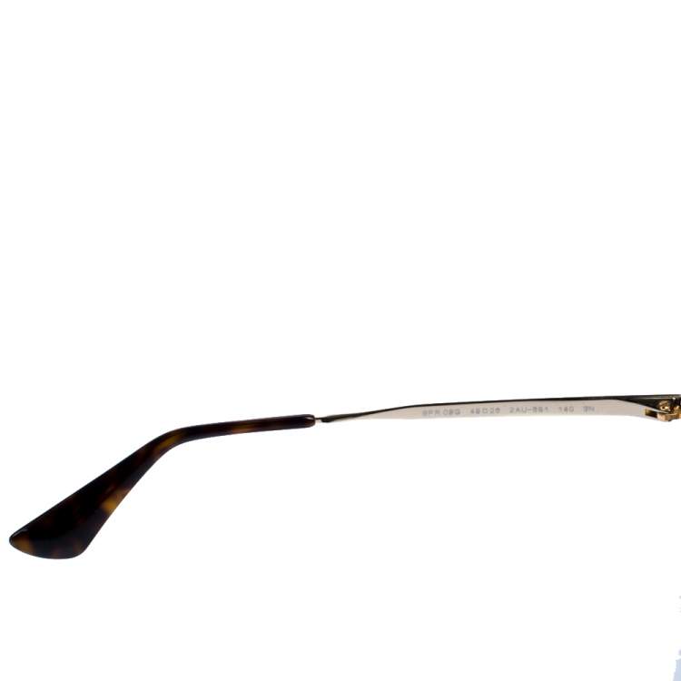 Pre Owned Prada Havana Brown/ Brown Gradient SPR 09Q Cat Eye Cinema Sunglasses