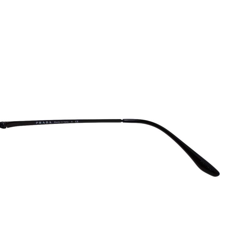 مملوكة مسبقًا Prada Black / Grey Gradient SPR 55V Conceptual Round Sunglasses