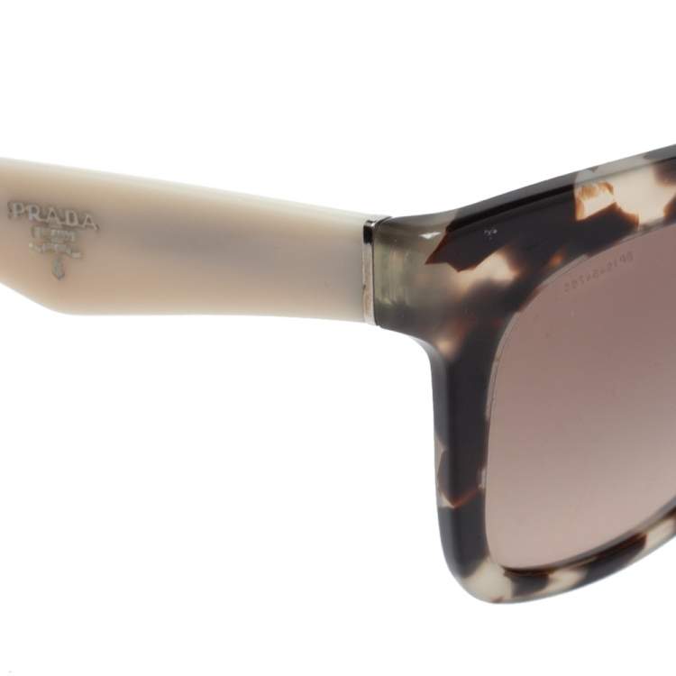 مملوكة مسبقًا Prada Spotted Opal Brownl/ Brown Gradient SPR24Q Cat Eye Sunglasses