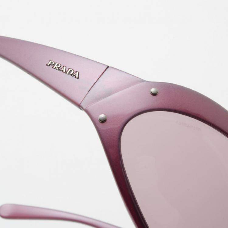 Pre Owned Prada Pearl Violet Sunglasses