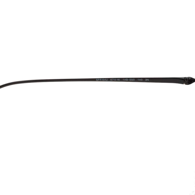 Pre Owned Prada Black SPR 64U Ultravox Cateye Sunglasses