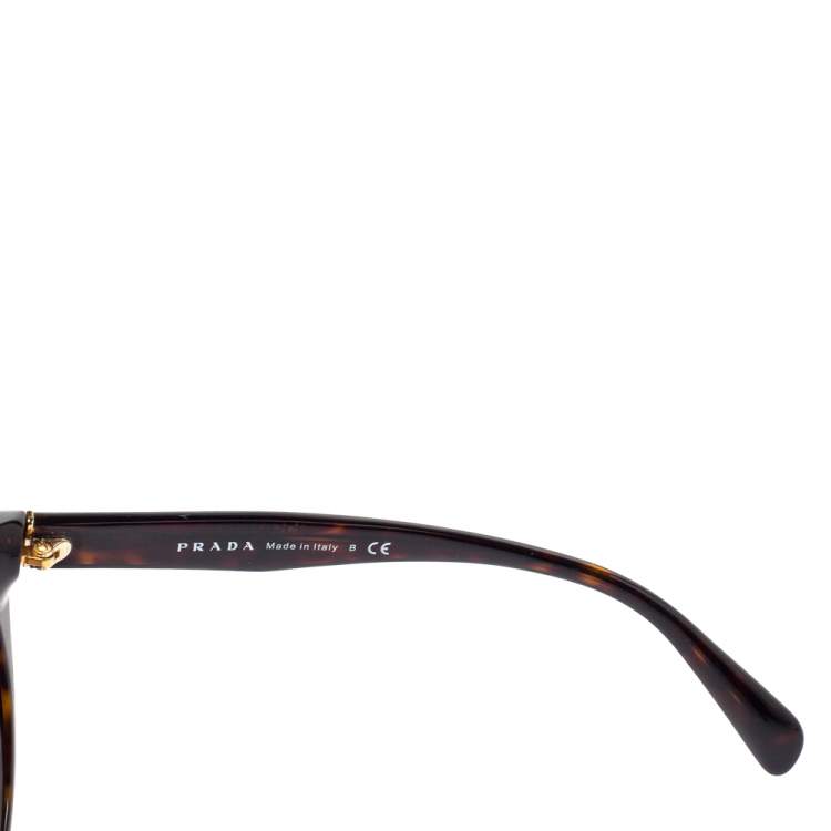 Pre Owned Prada Brown Havana/Brown Gradient SPR23O Sunglasses