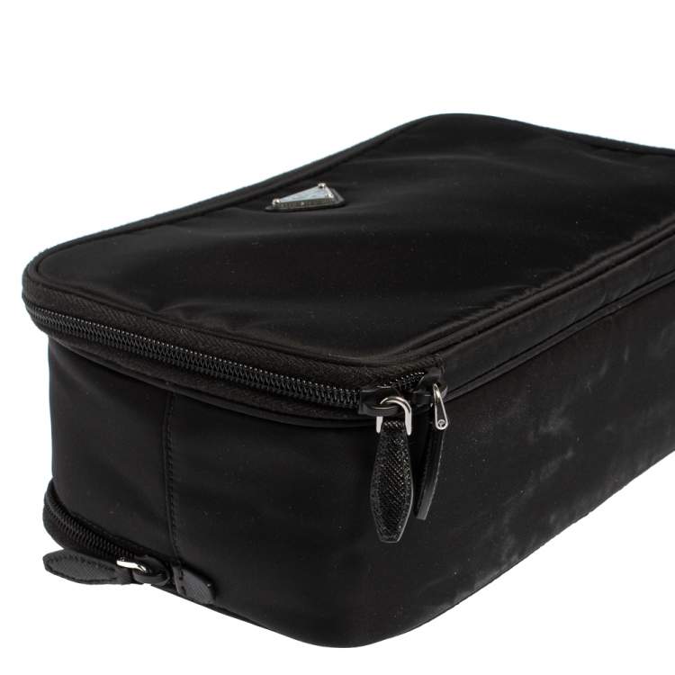 Pre Owned Prada Black Nylon Toiletry Pouch