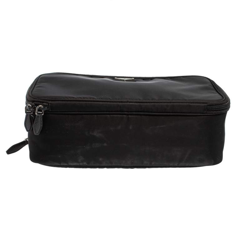 Pre Owned Prada Black Nylon Toiletry Pouch