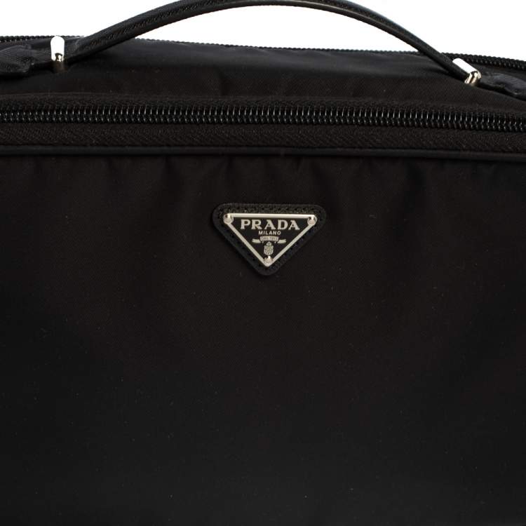 Pre Owned Prada Black Nylon Toiletry Pouch