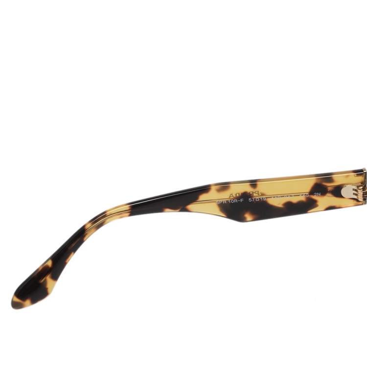 Pre Owned Prada Tortoise/Black SPR 10R-F Oversized Gradient Sunglasses