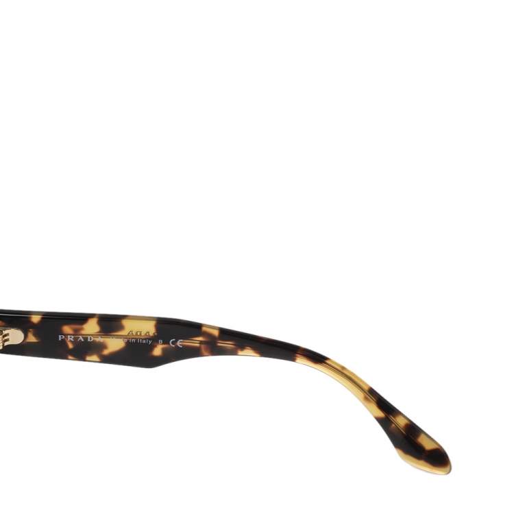 Pre Owned Prada Tortoise/Black SPR 10R-F Oversized Gradient Sunglasses