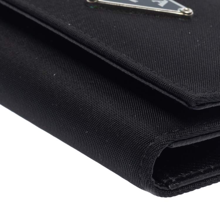 Pre Owned Prada Black Nylon Key Case