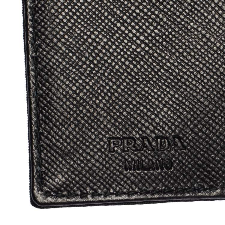 Pre Owned Prada Black Nylon Key Case