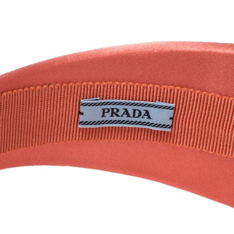 prada orange headband