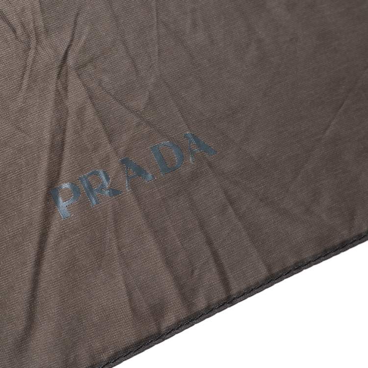 Pre Owned Prada Brown Folding Umbrella