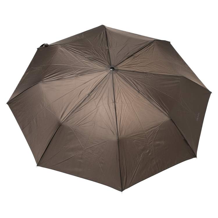 Pre Owned Prada Brown Folding Umbrella