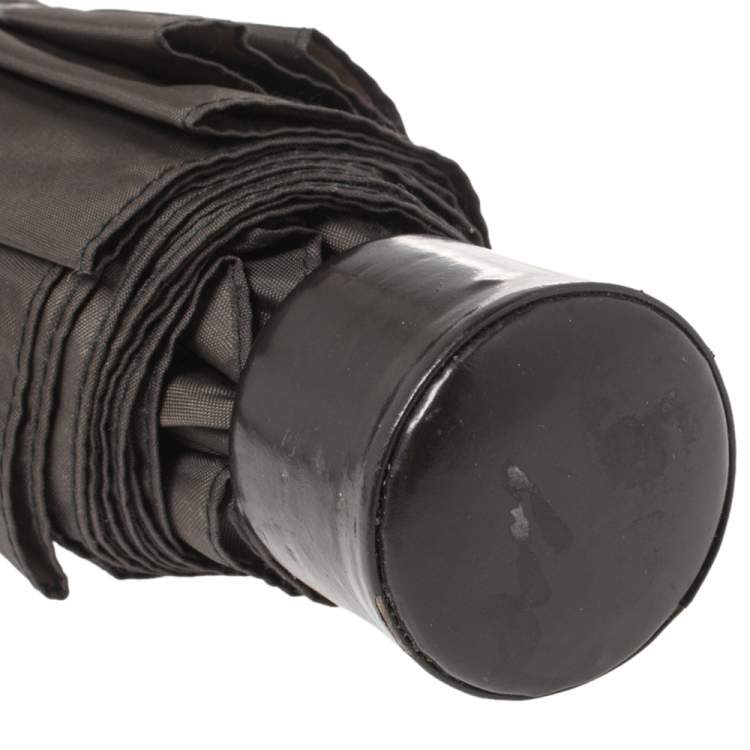 Pre Owned Prada Brown Folding Umbrella