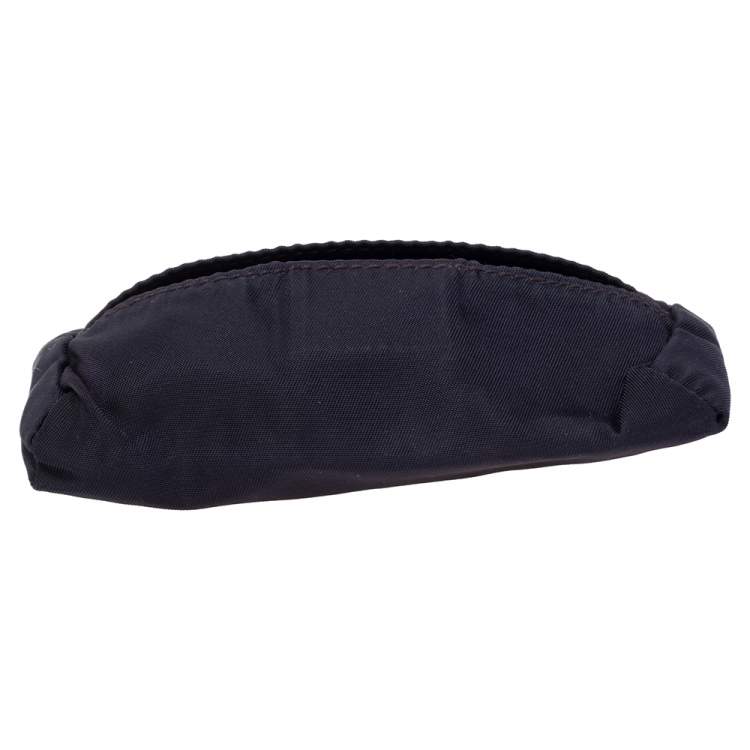 Pre Owned Prada Navy Blue Tessuto Nylon Travel Tissue Holder