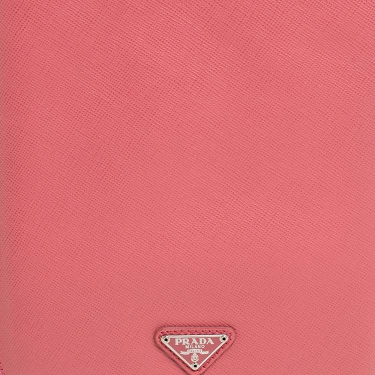Pre Owned Prada Pink Saffiano Leather iPad Mini Case