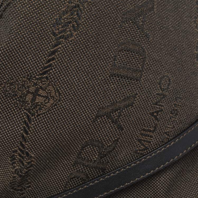 Pre Owned Prada Vintage Brown Oxford Bucket Hat S