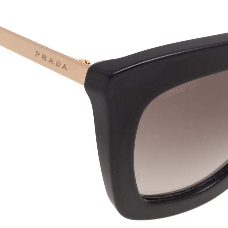 مملوكة مسبقًا Prada Black SPR09Q Gradient Cat Eye Sunglasses