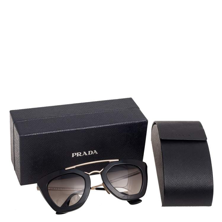 مملوكة مسبقًا Prada Black SPR09Q Gradient Cat Eye Sunglasses
