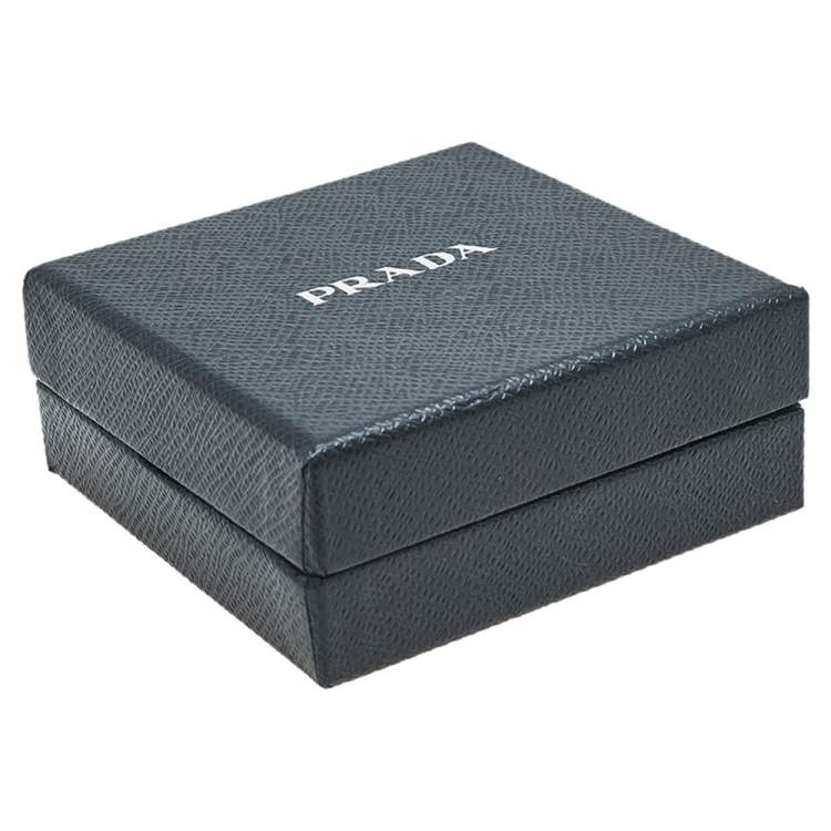 Pre Owned Prada Pink Buckle Closure Saffiano Leather Bracelet