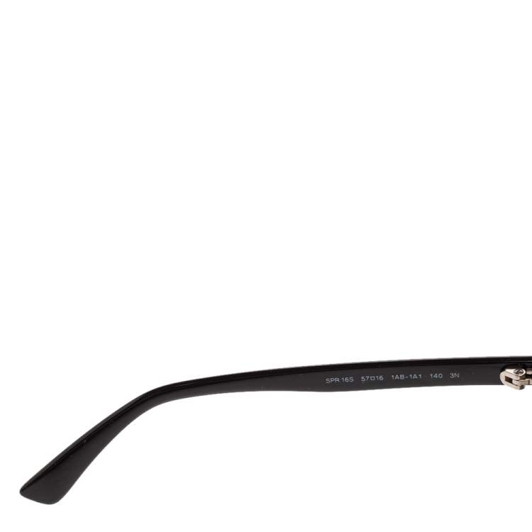 Pre Owned Prada Black SPR16S Cat Eye Sunglasses