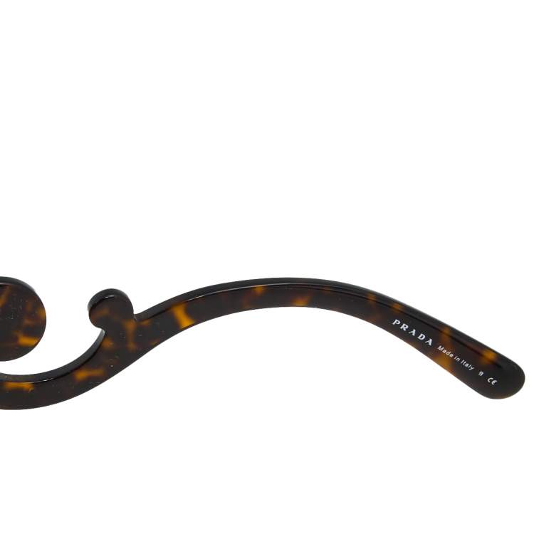 Pre Owned Prada Brown Havana/ Brown Gradient SPR27N Baroque Round Sunglasses