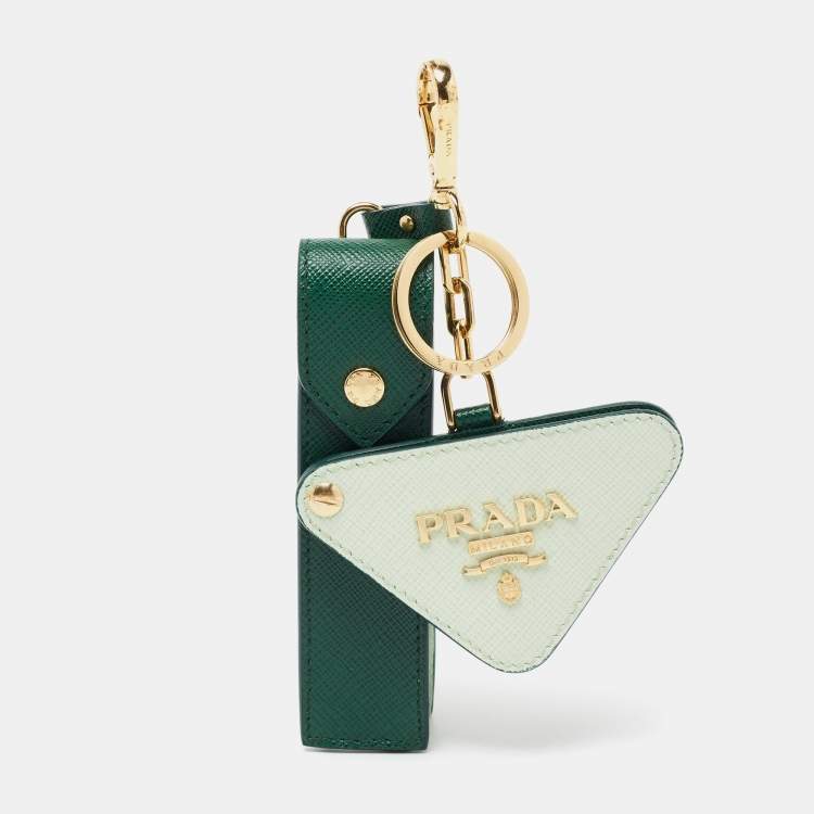 Luxury Leather Keychain Lipstick Bag 