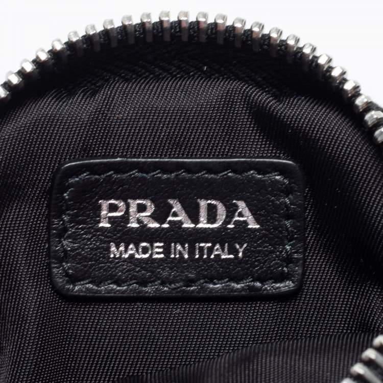 Pre Owned Prada Red/Black Nylon, Leather and Rubber Smartphone Phone Case Landyard