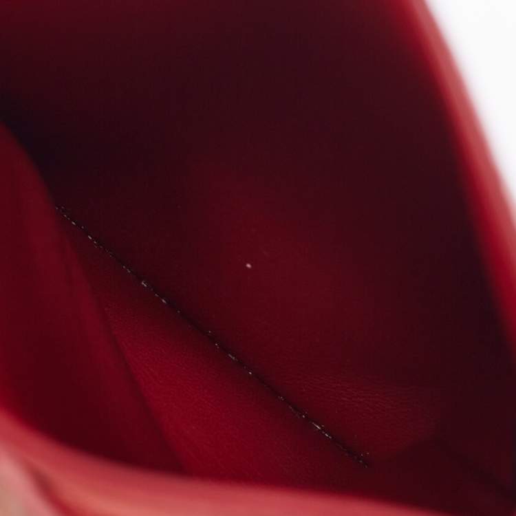 Pre Owned Prada Red Saffiano Lux Leather Smartphone Case