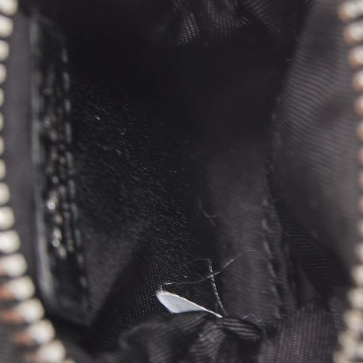 Pre Owned Prada Black Nylon and Rubber Smartphone Case Lanyard 