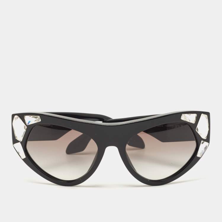 Buy PRADA LINEA ROSSA 0PS 02WS Full-Rim Shield Sunglasses | Black Color Men  | AJIO LUXE