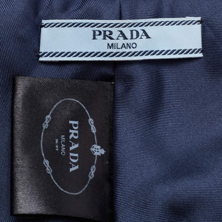 Pre Owned Prada Navy Blue Fur Mongolian Stole