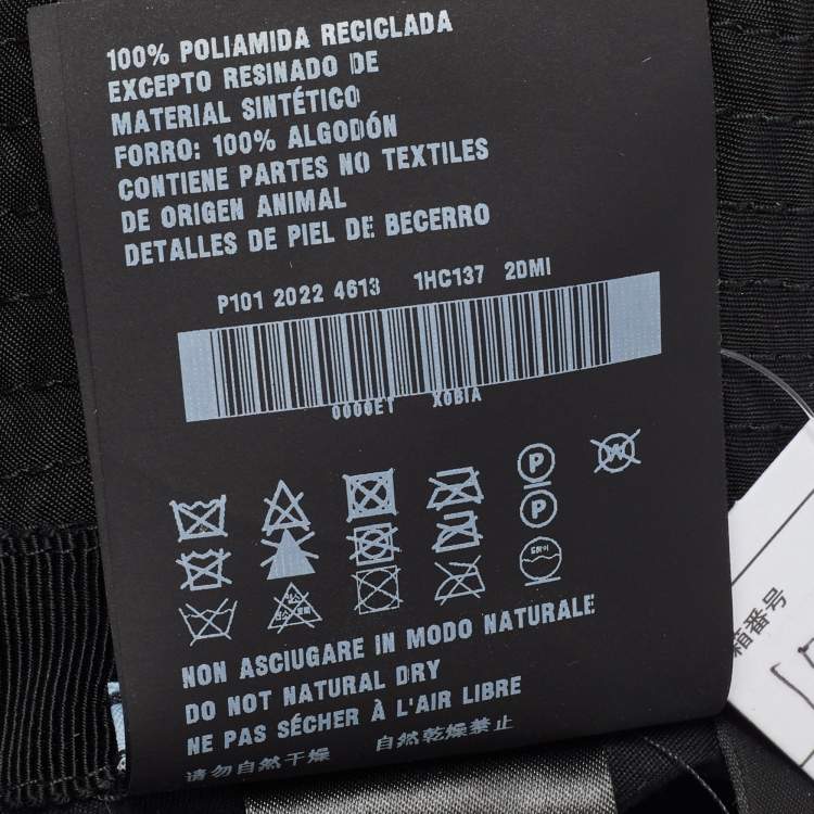 Pre Owned Prada Black Re-Nylon Bucket Hat M