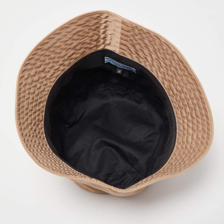 Pre Owned Prada Beige Nylon Bucket Hat M
