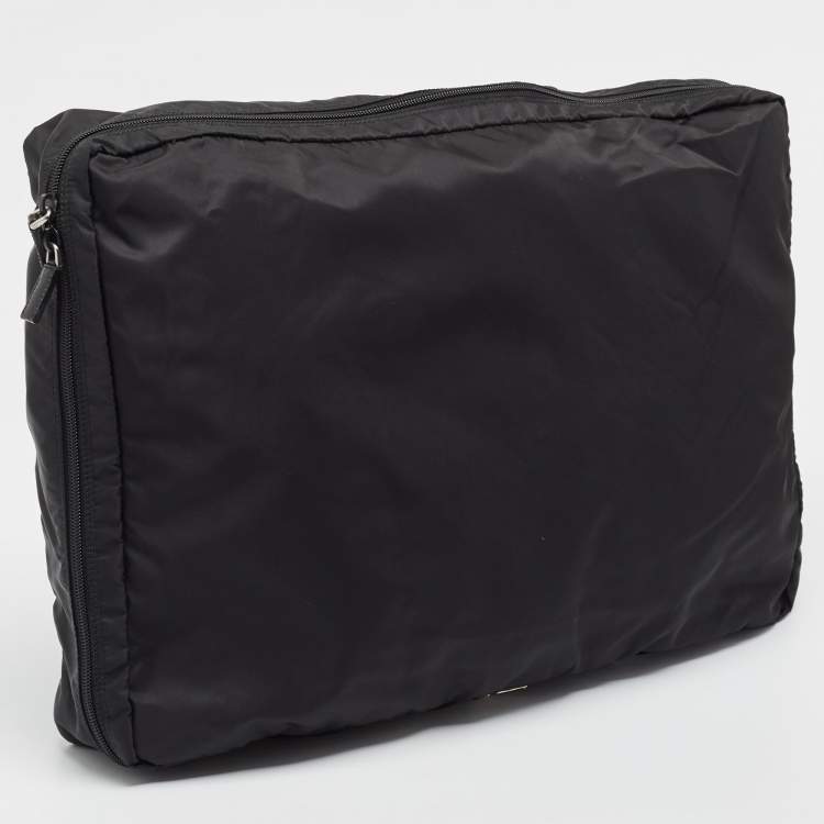 Pre Owned Prada Black Nylon Suitcase Organizer