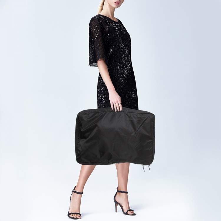 Pre Owned Prada Black Nylon Suitcase Organizer