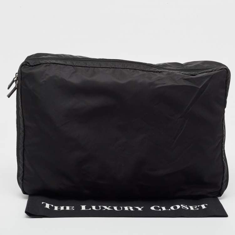Pre Owned Prada Black Nylon Suitcase Organizer
