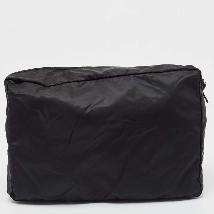 Pre Owned Prada Black Nylon Suitcase Organizer