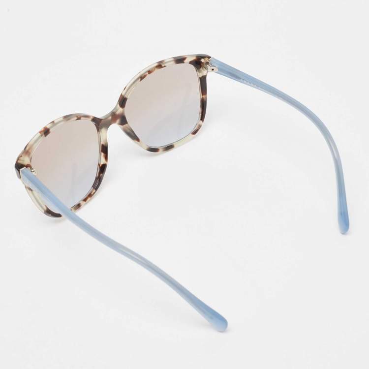 Pre Owned Prada Multicolor Tortoise Gradient SPR01O Sunglasses