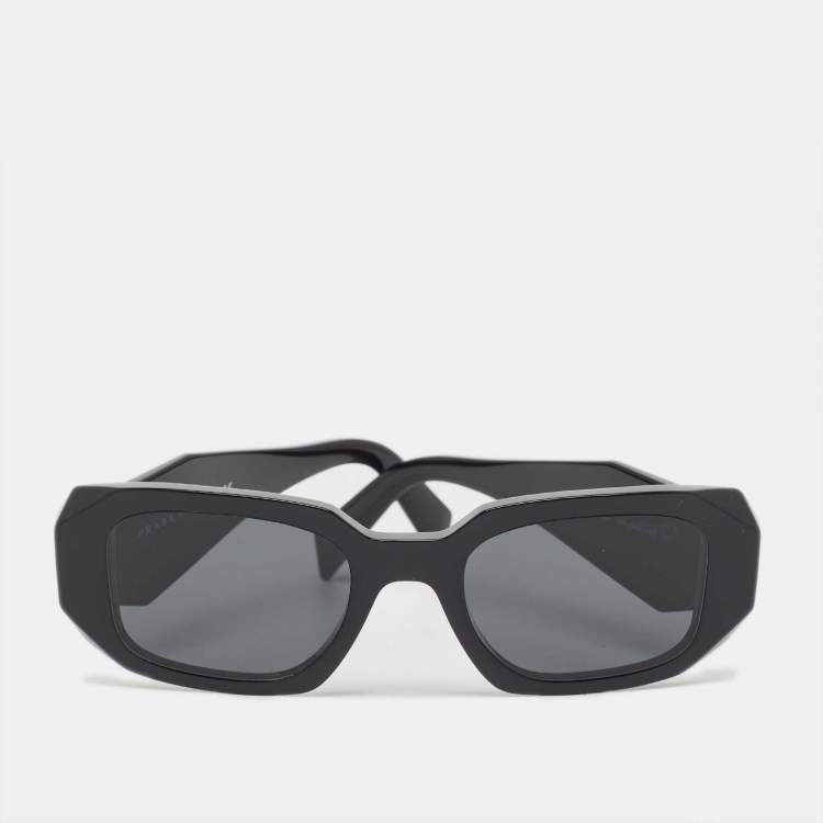 Pre Owned Prada Black SPR17W Symbole Sunglasses