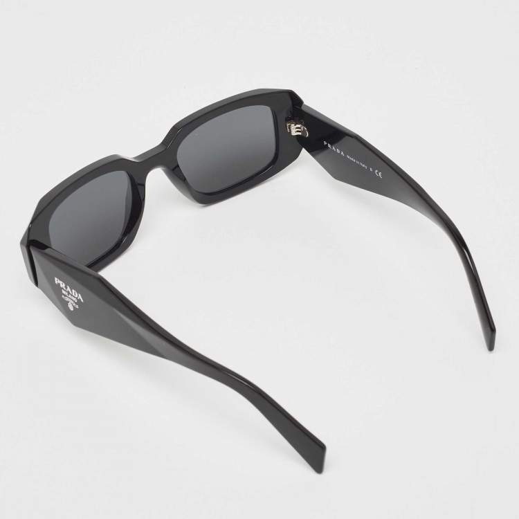 Pre Owned Prada Black SPR17W Symbole Sunglasses