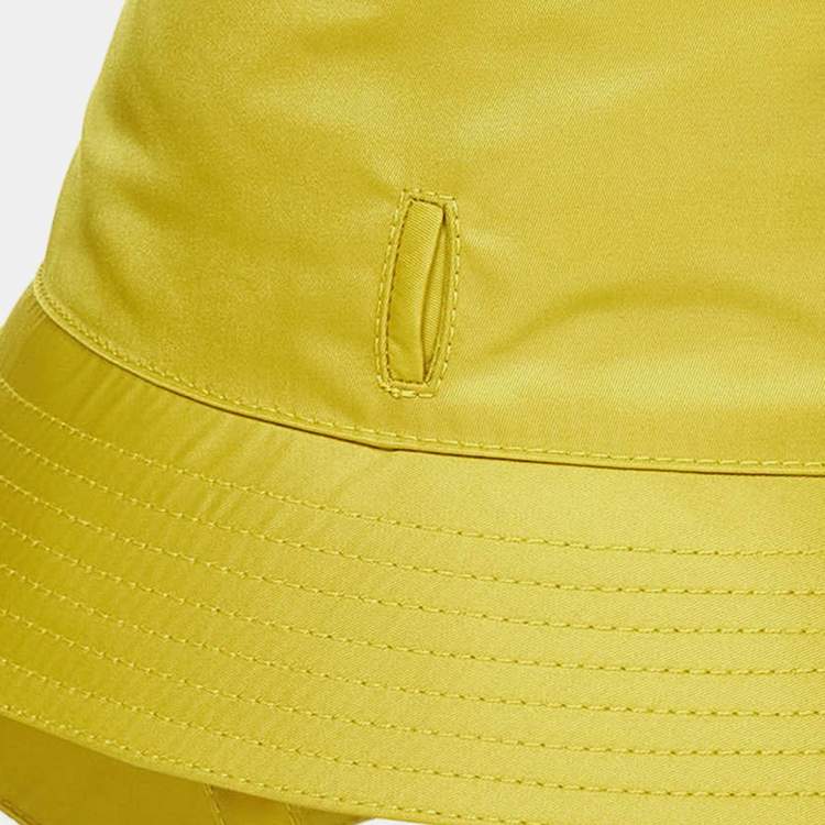 Pre Owned Prada Yellow Re-Nylon Pouch Detail Bucket Hat L