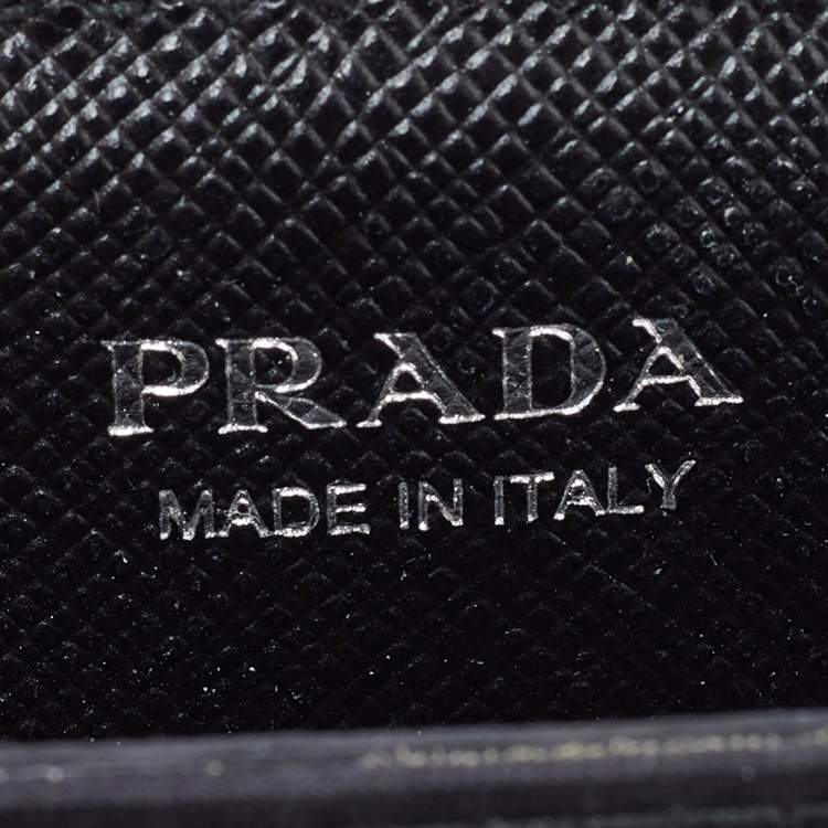 Pre Owned Prada Black Nylon Airpods Pro Case with Adjustable Strap