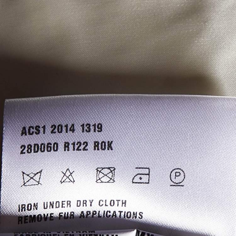 Pre Owned Prada Green Down Quilted Zip Up Jacket M