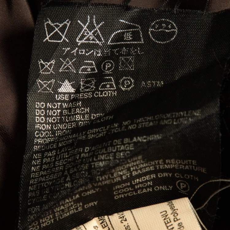 Pre Owned Prada Brown Nylon Puffer Vest XL